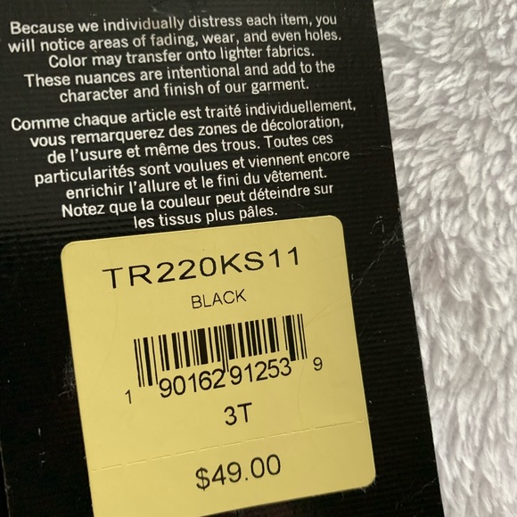 True Religion girls 3T black shorts New with tags - Picture 3 of 8